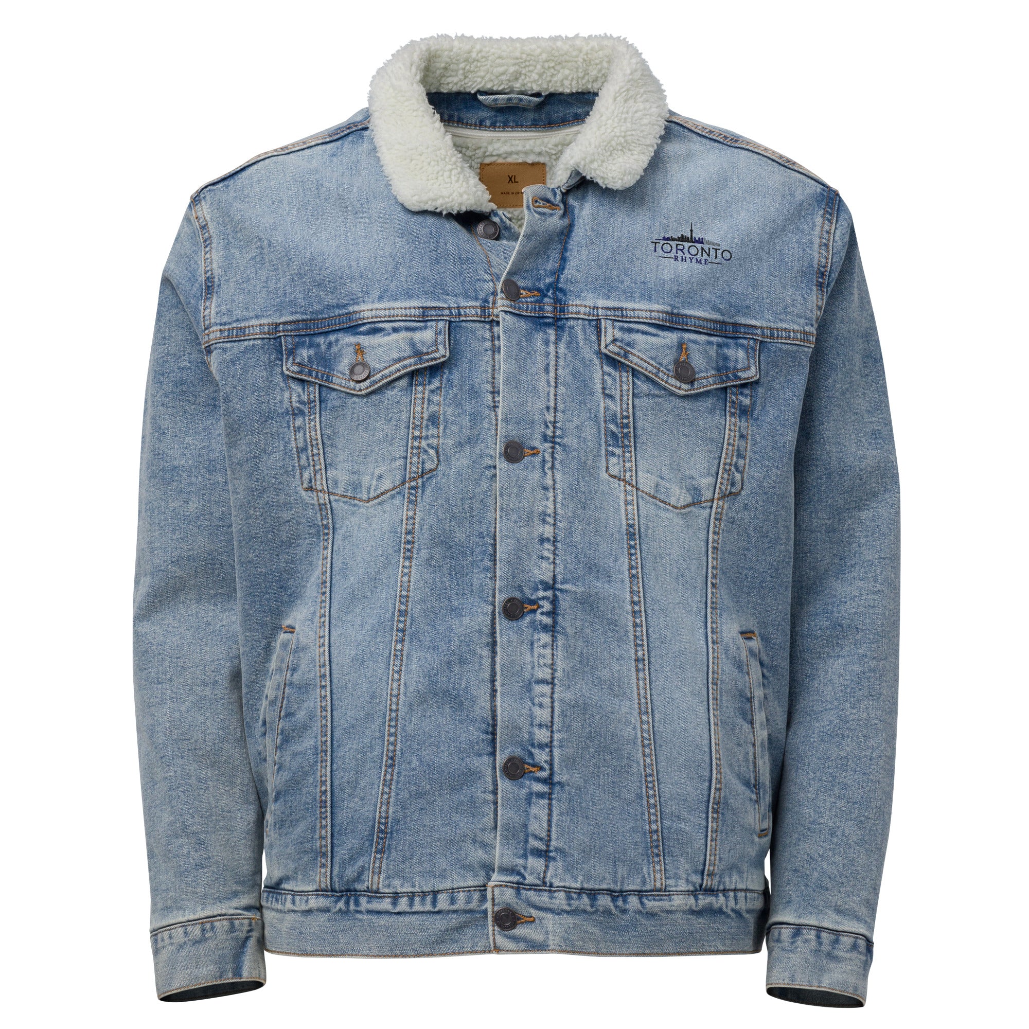 Unisex denim sherpa jacket